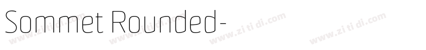 Sommet Rounded字体转换